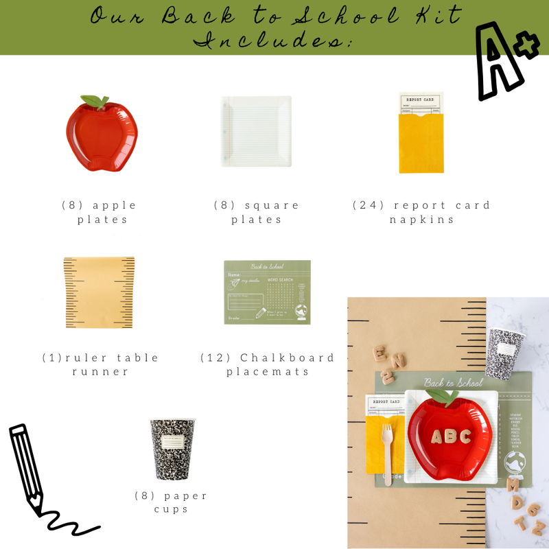 Get ready to ace your party planning with our all-in-one Back to School Party Kit!