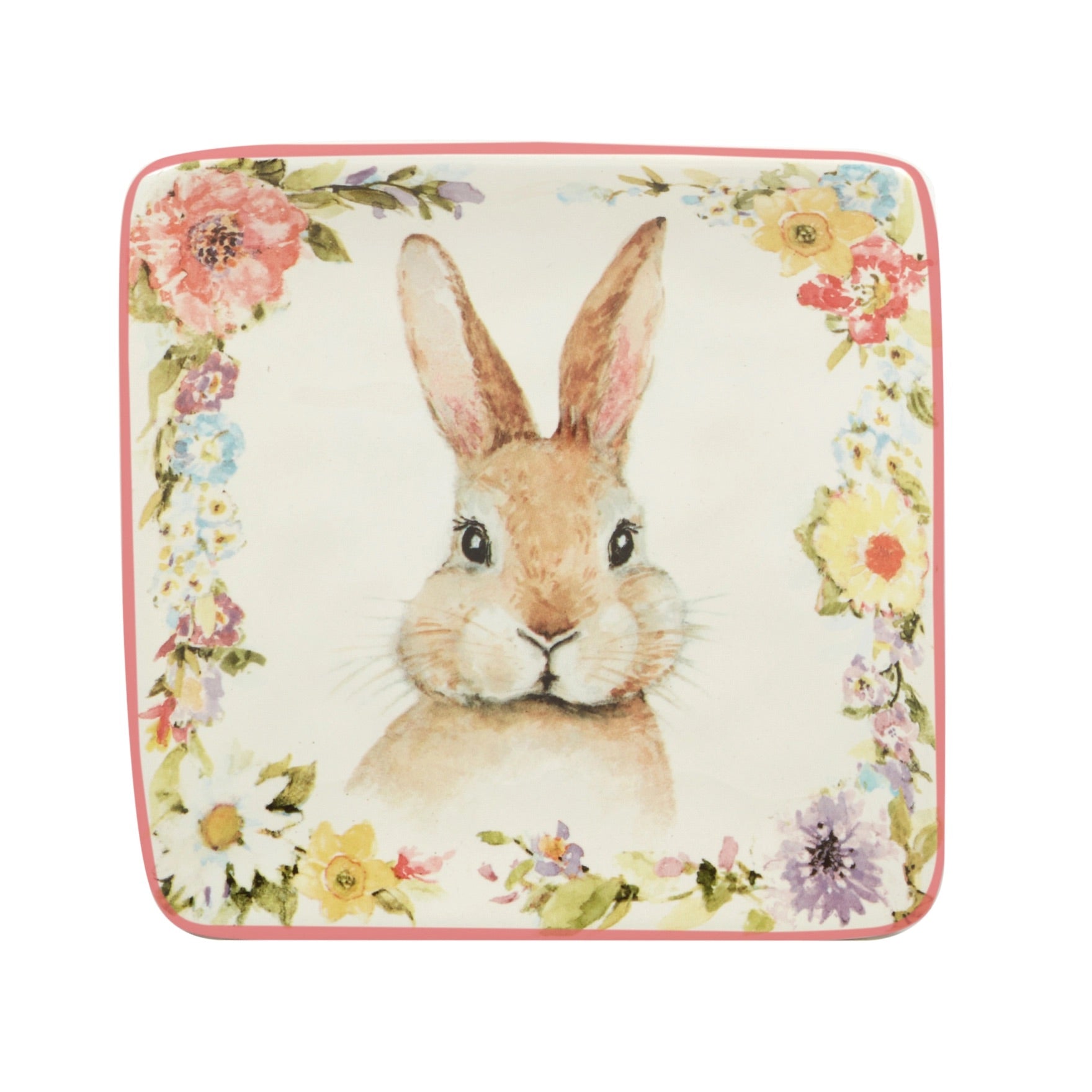 Chocolate bunny plates pink bunny plates shops sealed Easter