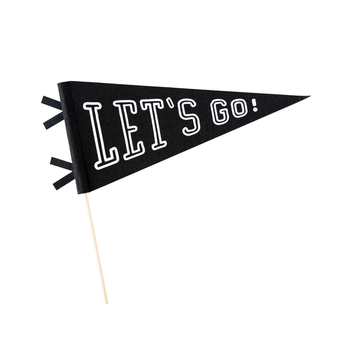 Boost your game day vibe with our trendy Lets Go felt pennants! Perfect tailgate decorations for any football celebration.