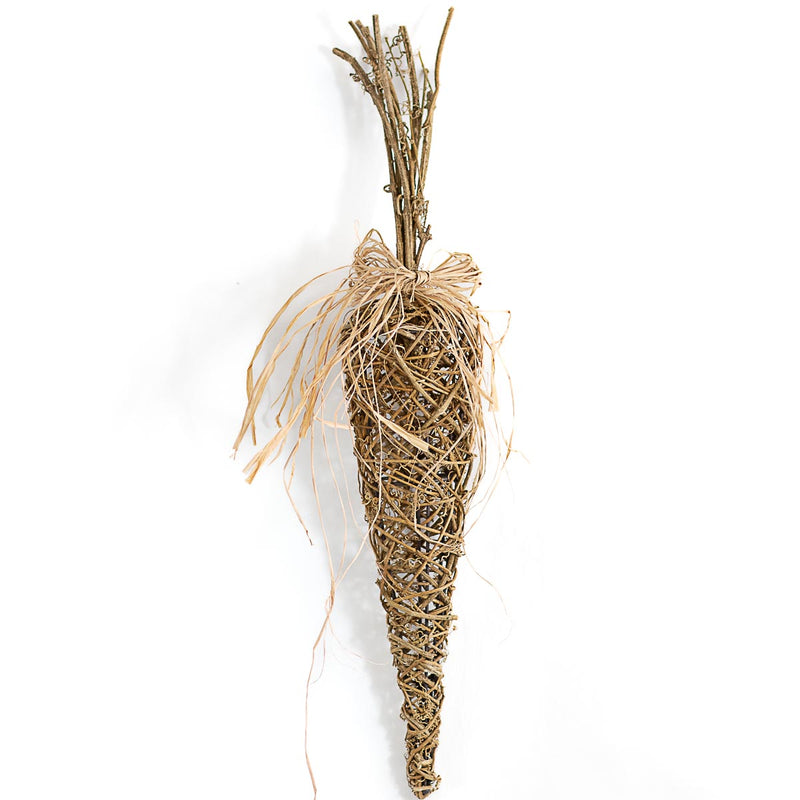 Large carrot spring decoration - perfect for an Easter tablescape.