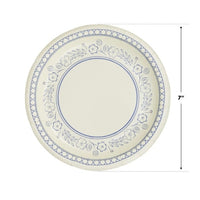 Pembroke Floral Dessert Paper Plate 7" (Set of 8) - Tea Party Decor | Garden Party Tableware | Tea Time Party Plates | Floral Paper Plates