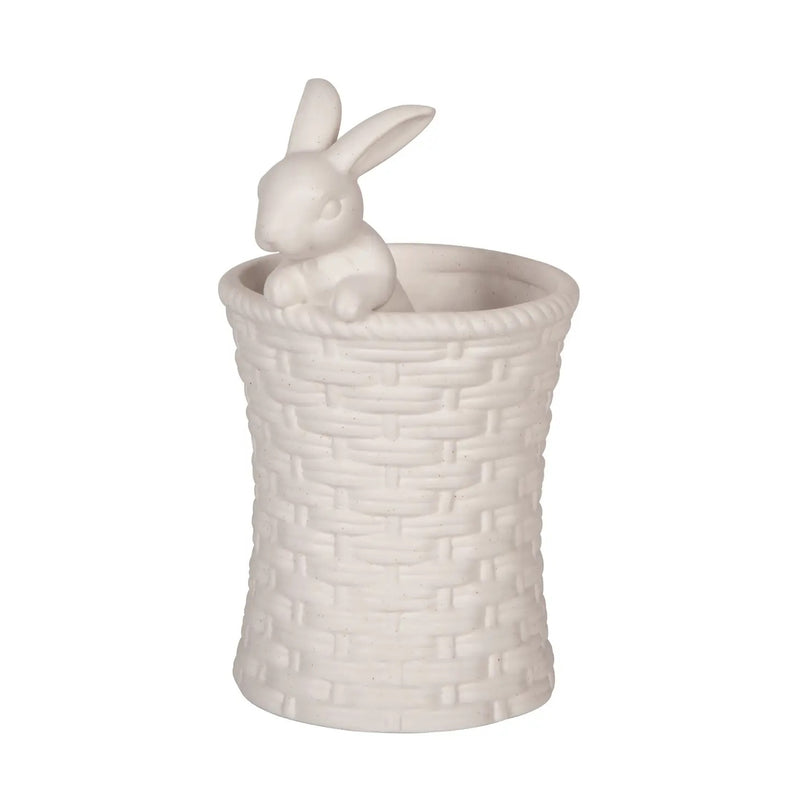 White ceramic Easter Bunny Vase perfect for a Spring table decor.
