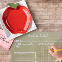 Serve up some school spirit with our apple-shaped plates at your back to school party!