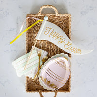 Happy Easter Pennant with Matching Easter Party Decor