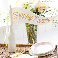 Happy Easter Pennant with Matching Easter Party Decor