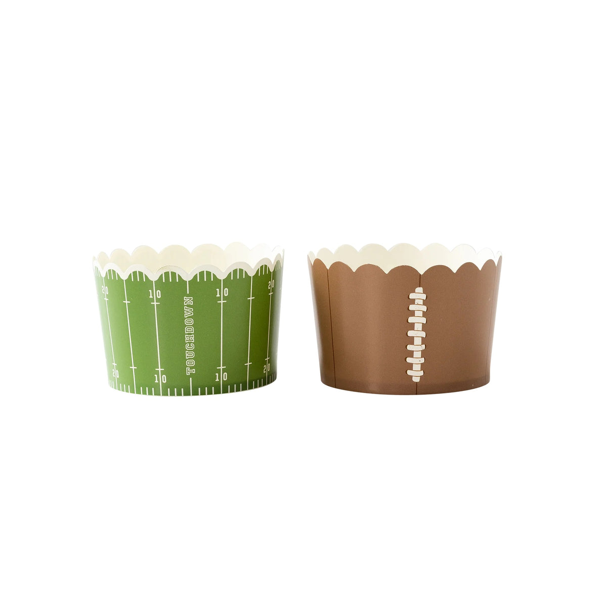 Score a touchdown with our football party supplies! This set of 40 football-themed snack cups, each 8oz, is perfect for tailgate and football parties.