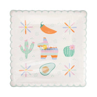 Fiesta Icons Paper Plates in Packaging