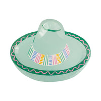 Close-up of Fiesta Sombrero Plates featuring a fun and colorful design.