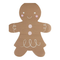 Gingerbread Girl Paper Napkin | Christmas Party Decorations, Gingerbread Birthday Supplies, Holiday Party Supplies, Kids Christmas Table