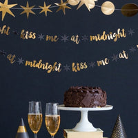 kiss me at midnight new years banner