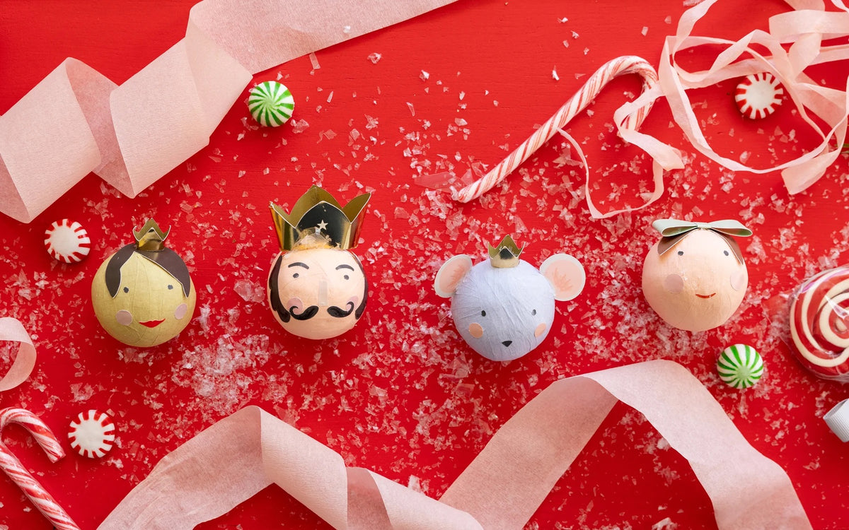 Nutcracker Surprise balls that are perfect for Christmas Party Favors