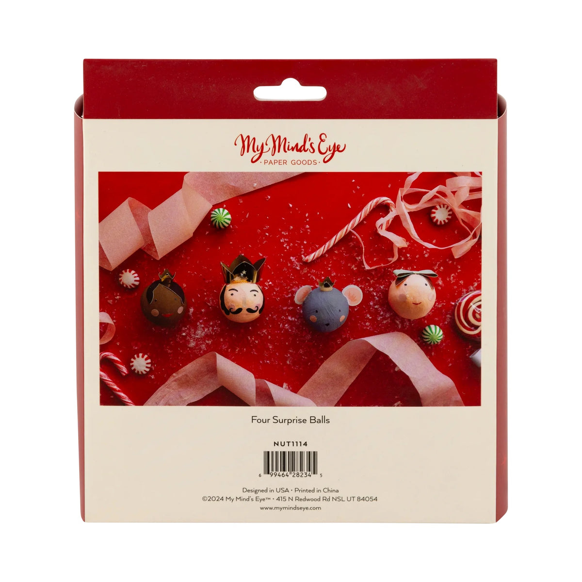 Nutcracker Surprise balls that are perfect for Christmas Party Favors