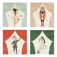 Nutcracker themed paper napkins