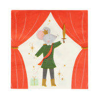 Nutcracker themed paper napkins