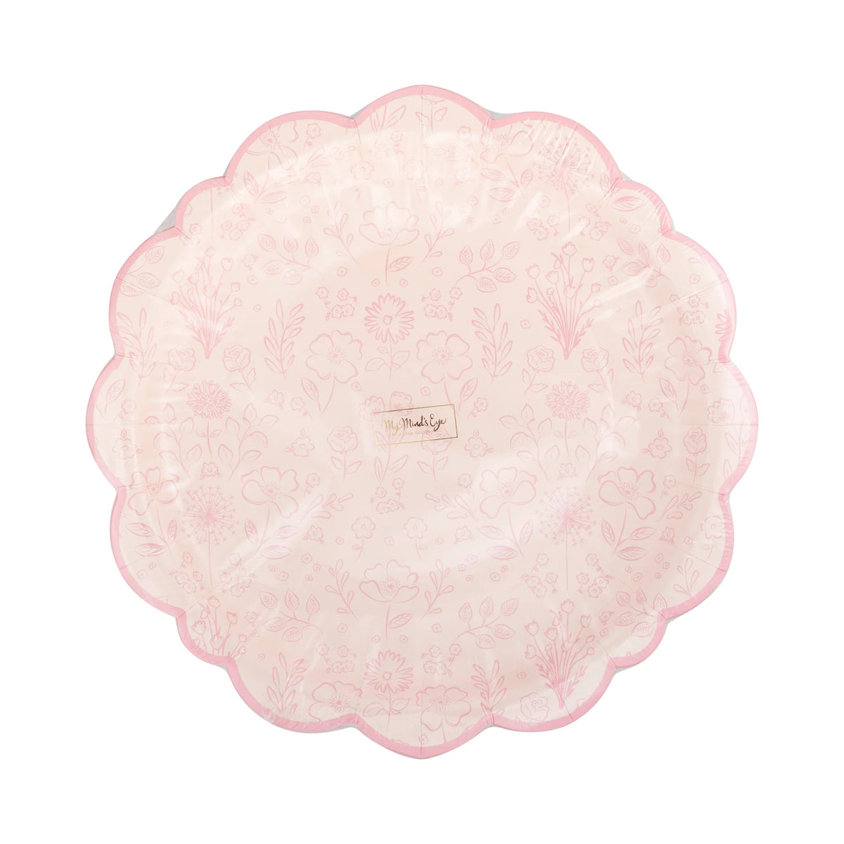 Pembroke 10" Paper Plates Perfect for a Baby Shower or Bridal Shower in Packaging