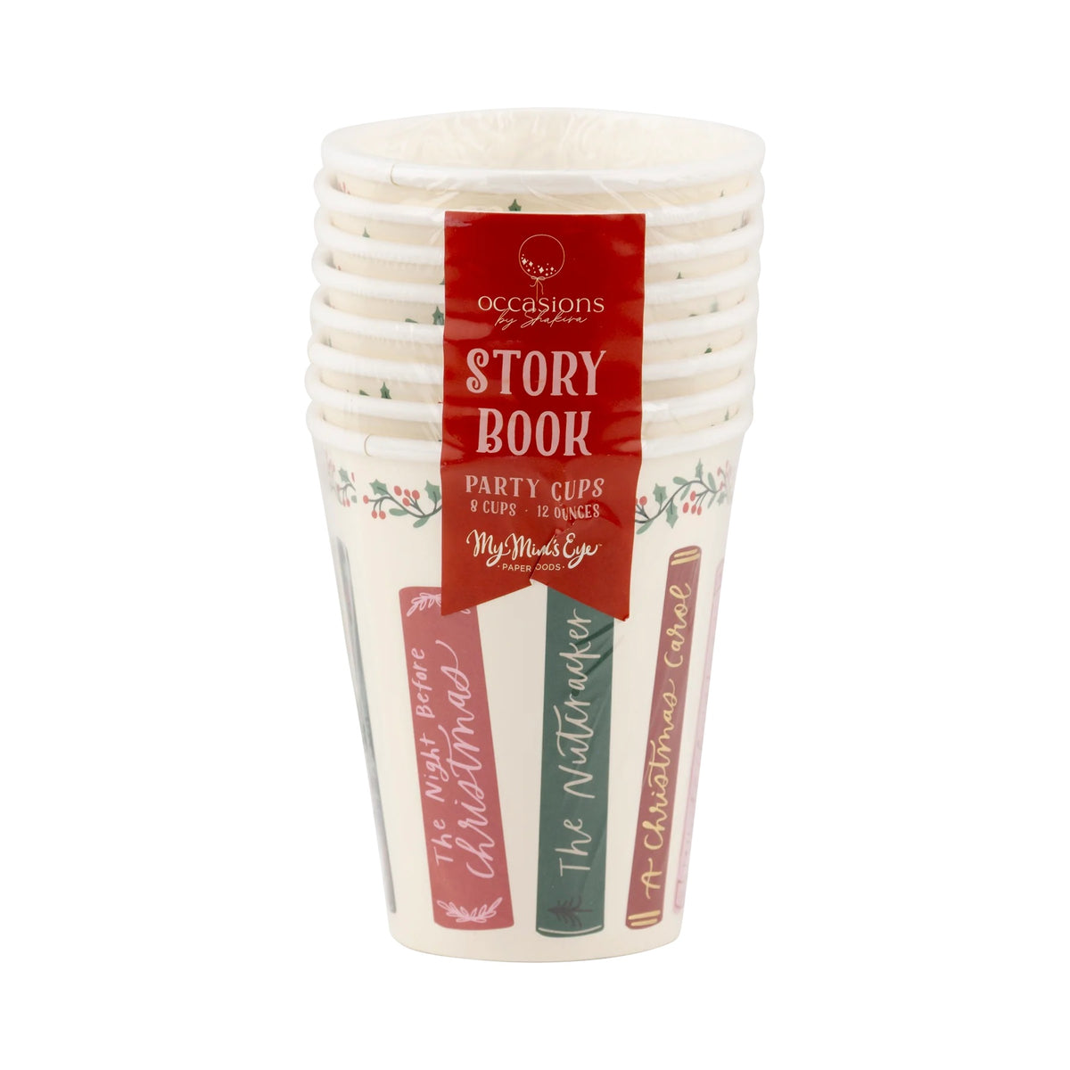 Christmas Paper Cup with Storybook Design