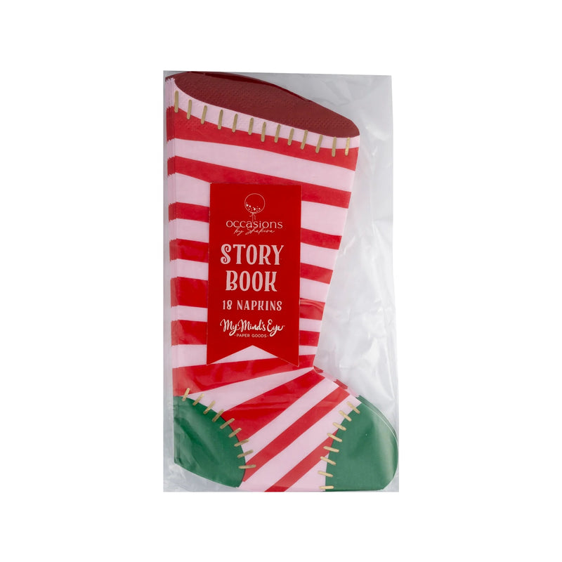 Paper Christmas Stocking Napkins