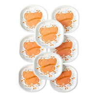 Thanksgiving Paper Plate with a Roasted Turkey Design and the word Thankful come in a set of 8