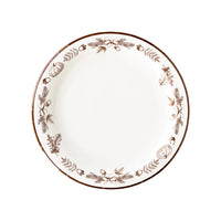 Fall Disposable Plates with a fall botanical border