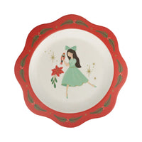 Bamboo Christmas plates with scenes from the nutcracker