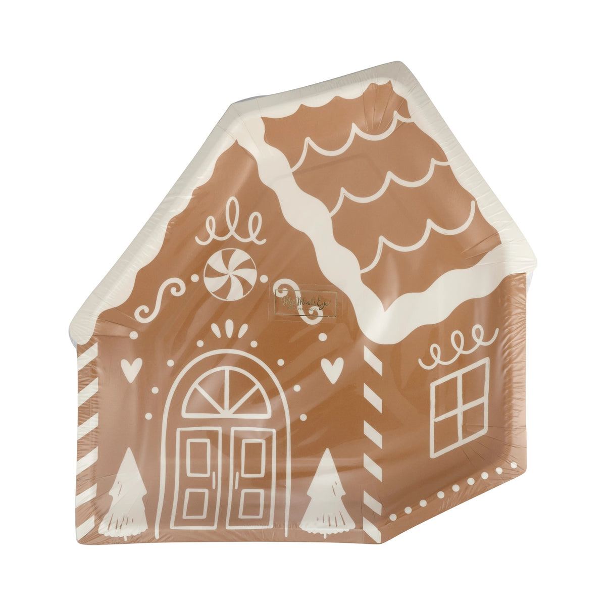 Gingerbread House 9" Plates, Set of 8