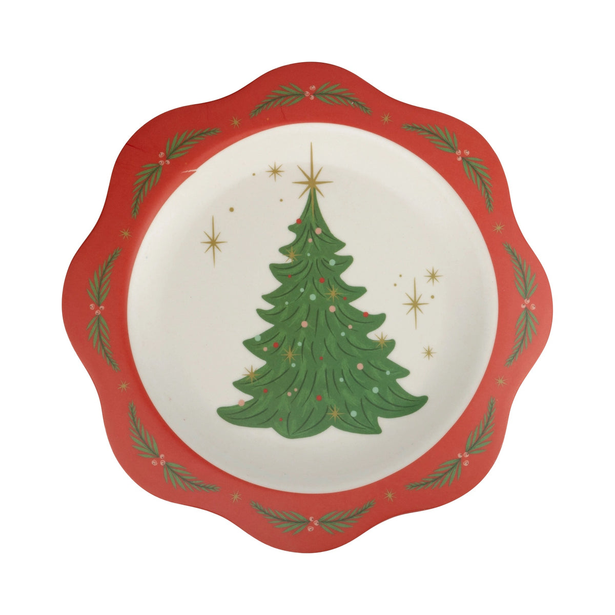 Bamboo Christmas plates with scenes from the nutcracker