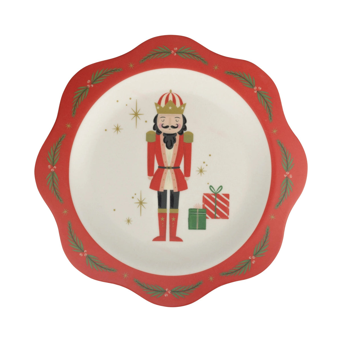 Bamboo Christmas plates with scenes from the nutcracker