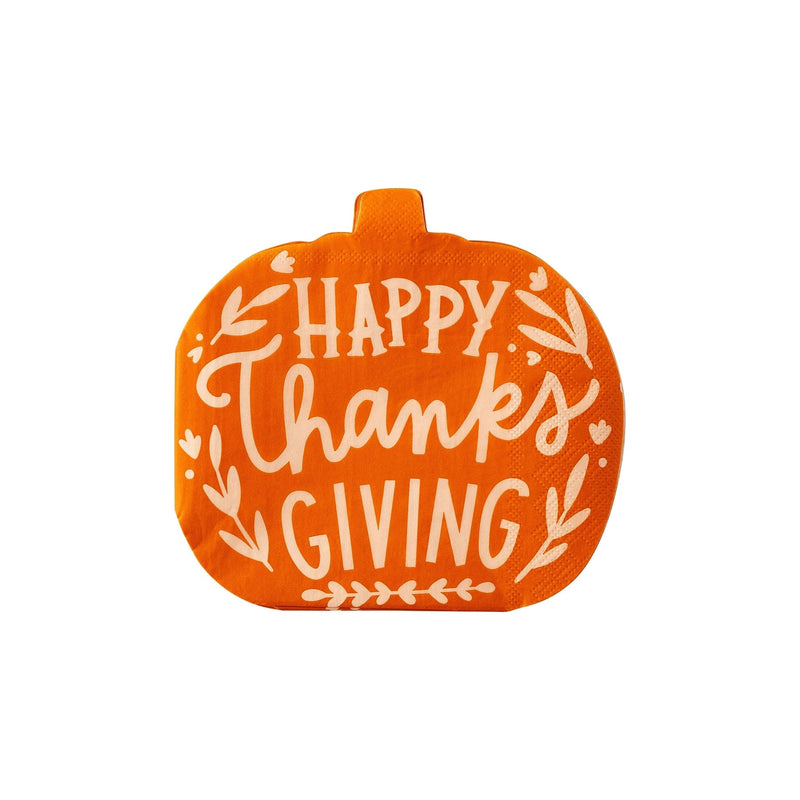 Happy Thanksgiving Pumpkin Napkins, perfect for adding charm to any holiday table setting