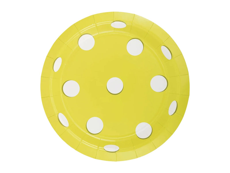 Brighten your pickleball party with our yellow pickleball plates! Perfect for bachelorettes and birthdays.