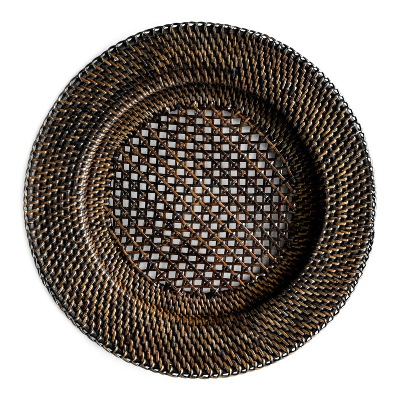 Discover the perfect blend of style and functionality with our Dark Brown Rattan Charger Plates. Crafted from natural wicker, these handmade boho charger plates fit standard dinner plates and add a chic, rustic touch to any meal. Ideal for those seeking brown placemats that combine durability with aesthetic appeal.