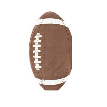 Football Shaped Paper Napkins