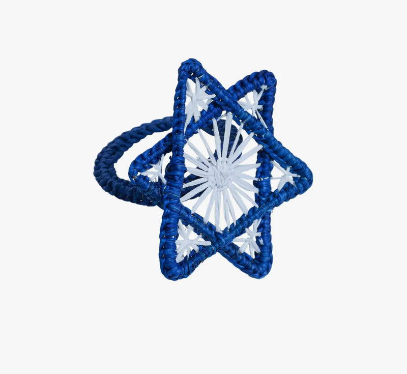 Star of David napkin rings - these are the perfect addition to your Hanukkah table decor.