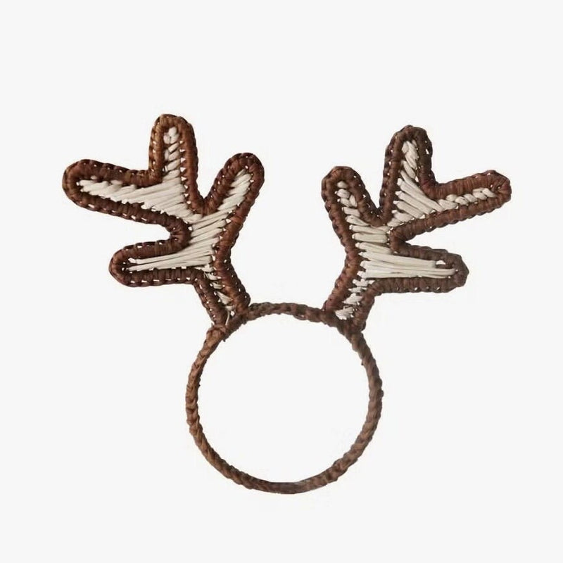 Reindeer antler Christmas napkin rings.