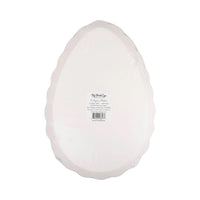 Back view of In Bloom Egg Plates showcasing their sturdy, disposable design for easy cleanup.